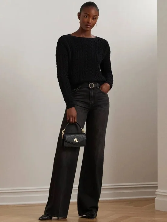 NWT Ralph Lauren Cable-Knit Cotton-Blend Sweater - Picture 2 of 8